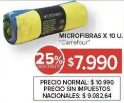 Carrefour Carrefour microfibras oferta
