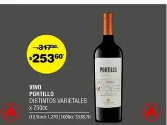 Atomo Conviene Vino Portillos Distintos Varietales x 750cc oferta