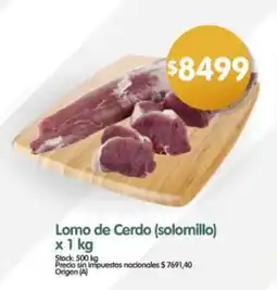 Supermercados Buenos Días Lomo de cerdo oferta