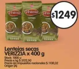 Supermercados Buenos Días Verizzia lentejas secas oferta