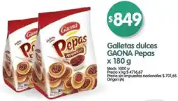 Supermercados Buenos Días Gaona galletas dulces pepas oferta