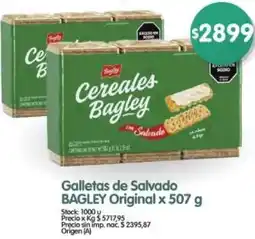 Supermercados Buenos Días Bagley galletas de salvado original oferta