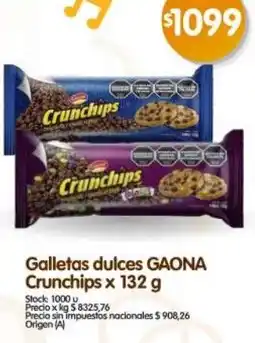 Supermercados Buenos Días Gaona galletas dulces crunchips oferta