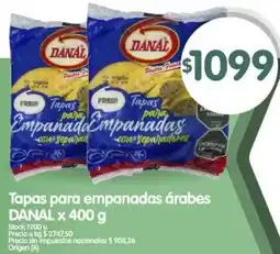 Supermercados Buenos Días Danal tapas para empanadas árabes oferta