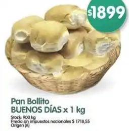 Supermercados Buenos Días Buenos días pan bollito oferta