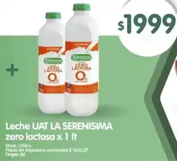 Supermercados Buenos Días La serenisima leche uat zero lactosa oferta