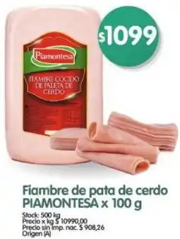 Supermercados Buenos Días Piamontesa fiambre de pata de cerdo oferta