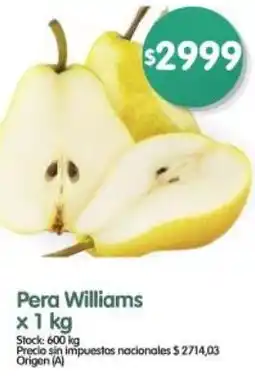 Supermercados Buenos Días Pera williams oferta