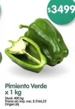 Supermercados Buenos Días Pimiento verde oferta