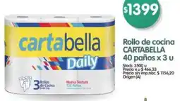 Supermercados Buenos Días Cartabella rollo de cocina oferta