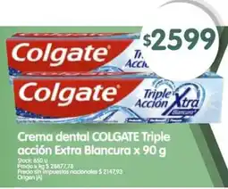 Supermercados Buenos Días Colgate crema dental triple acción extra blancura oferta
