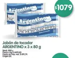 Supermercados Buenos Días Argentino jabón de tocador oferta
