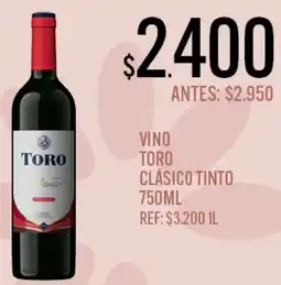 Supermercados Todo Toro vino clásico tinto oferta