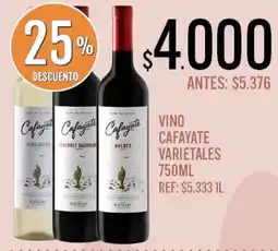 Supermercados Todo cafayate vino varietales oferta