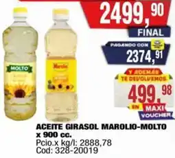 Maxiconsumo Marolio-molto aceite girasol oferta