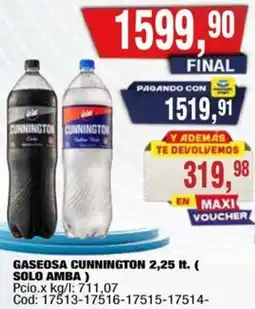 Maxiconsumo Cunnington gaseosa oferta