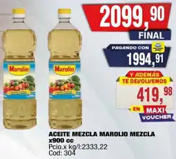 Maxiconsumo Marolio aceite mezcla mezcla oferta