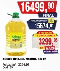 Maxiconsumo Natura aceite girasol oferta