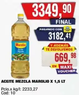 Maxiconsumo Marolio aceite mezcla oferta