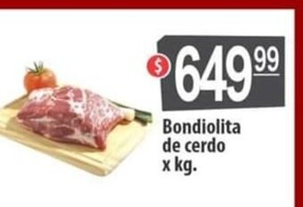 Autoservicio Capo Bondiolita de cerdo x kg oferta