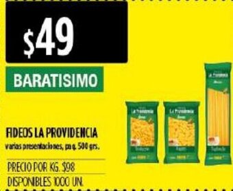 Supermercados Vea Fideos La Providencia 500grs oferta