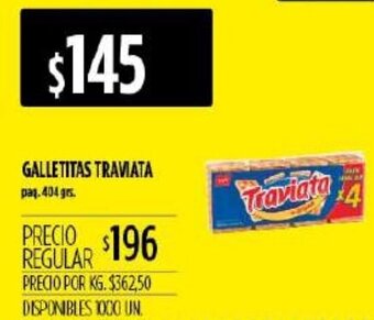 Supermercados Vea Galletitas Traviata 404grs oferta