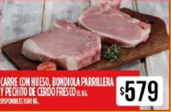 Supermercados Vea Carre Con Hueso, Bondiola Parrillera Y Pechito De Cerdo Fresco oferta