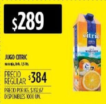 Supermercados Vea Jugo Citric 1,5lts oferta