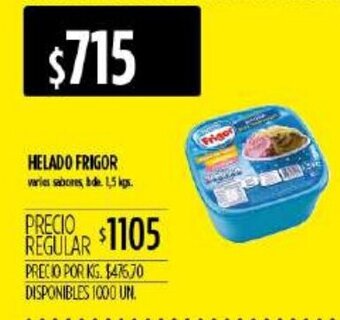 Supermercados Vea Helado Frigor 1,5kgs oferta
