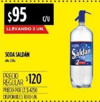 Supermercados Vea Soda Saldán 2lts oferta