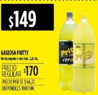 Supermercados Vea Gaseosa Pritty 2,25lts oferta