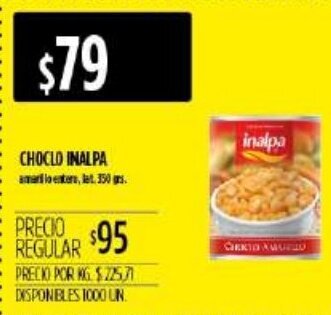 Supermercados Vea Choclo Inalpa 350grs oferta