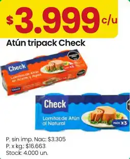 Changomas Check atún tripack oferta