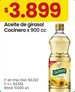Changomas Cocinero aceite de girasol oferta