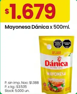 Changomas Dánica mayonesa oferta
