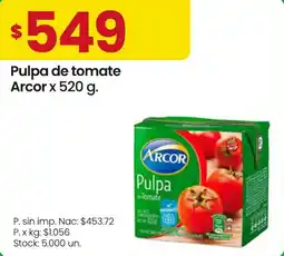 Changomas Arcor pulpa de tomate oferta
