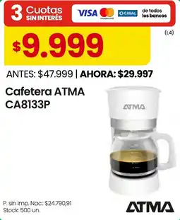 Changomas ATMA cafetera oferta