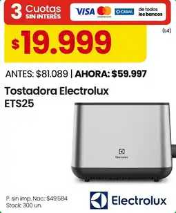 Changomas Electrolux tostadora oferta