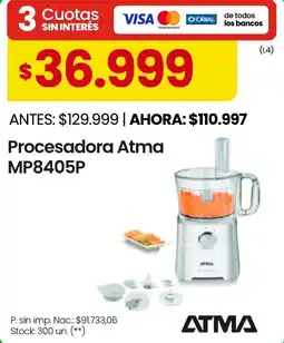Changomas ATMA procesadora oferta