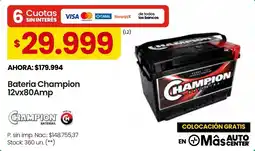 Changomas Champion bateria oferta