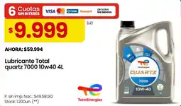 Changomas Total lubricante 7000 10w40 oferta