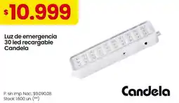Changomas Candela luz de emergencia 30 led recargable oferta