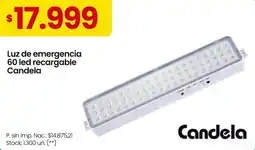 Changomas Candela luz de emergencia 60 led recargable oferta