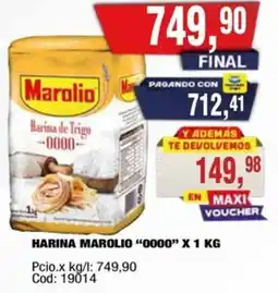 Maxiconsumo Marolio harina "0000" oferta