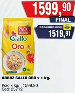 Maxiconsumo Gallo oro arroz oferta