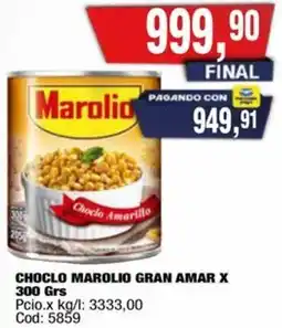 Maxiconsumo Marolio choclo gran amar oferta