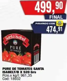 Maxiconsumo Santa isabelt pure de tomates/b oferta