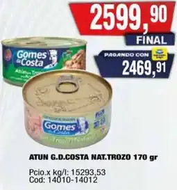 Maxiconsumo G.d.costa atun nat.trozo oferta