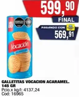 Maxiconsumo Vocación galletitas acaramel oferta