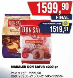Maxiconsumo Don satur madalen oferta